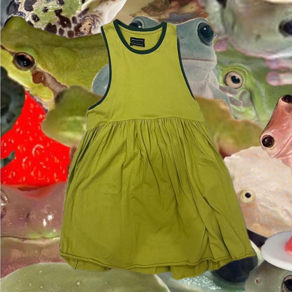 Super cute green urban outfitters babydoll sundress